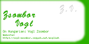 zsombor vogl business card